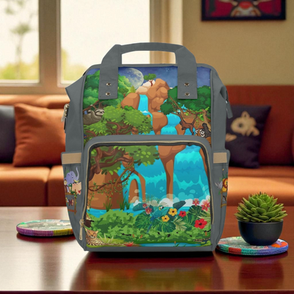 Adventurous Jungle Diaper Backpack for Parents